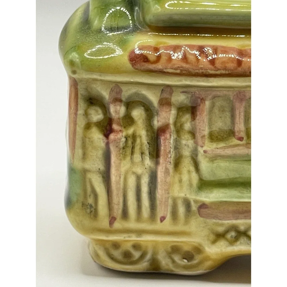 Toothpick Holder San Francisco Trolley CarMulti Color Vtg SNCO Imports‎ Japan 2